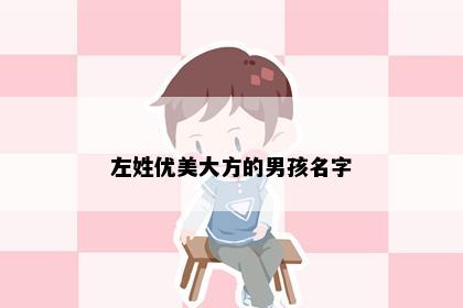 左姓优美大方的男孩名字